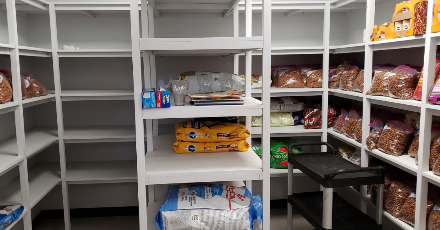 About: Pet food storage closet