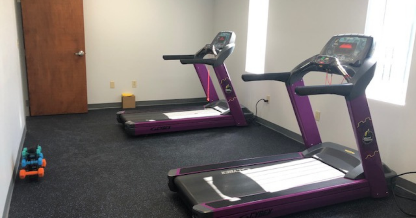 About: Planet Fitness fitness room with treadmills