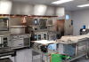 Cooking equipment and prep counter area