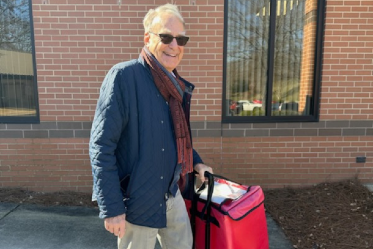 Joe Hunter, weekday warrior, delivering for Cabarrus Meals on Wheels