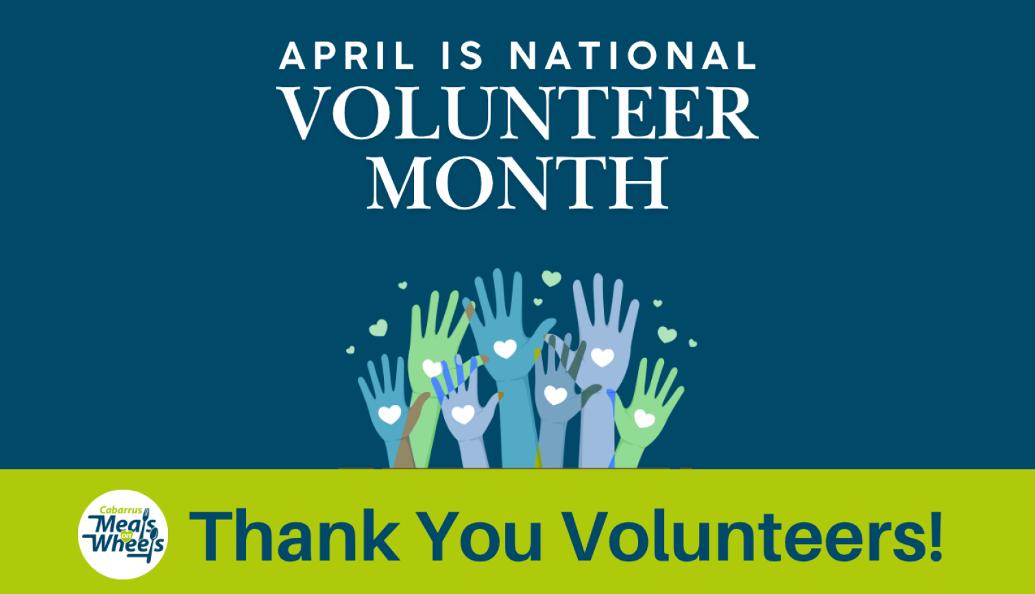 Home banner: national volunteer month